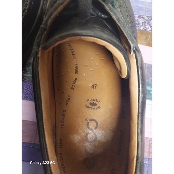 Ecco Moc Toe Brown Leather Shoes Comfortable, Men's 47 (13-13.5) - Picture 4 of 9